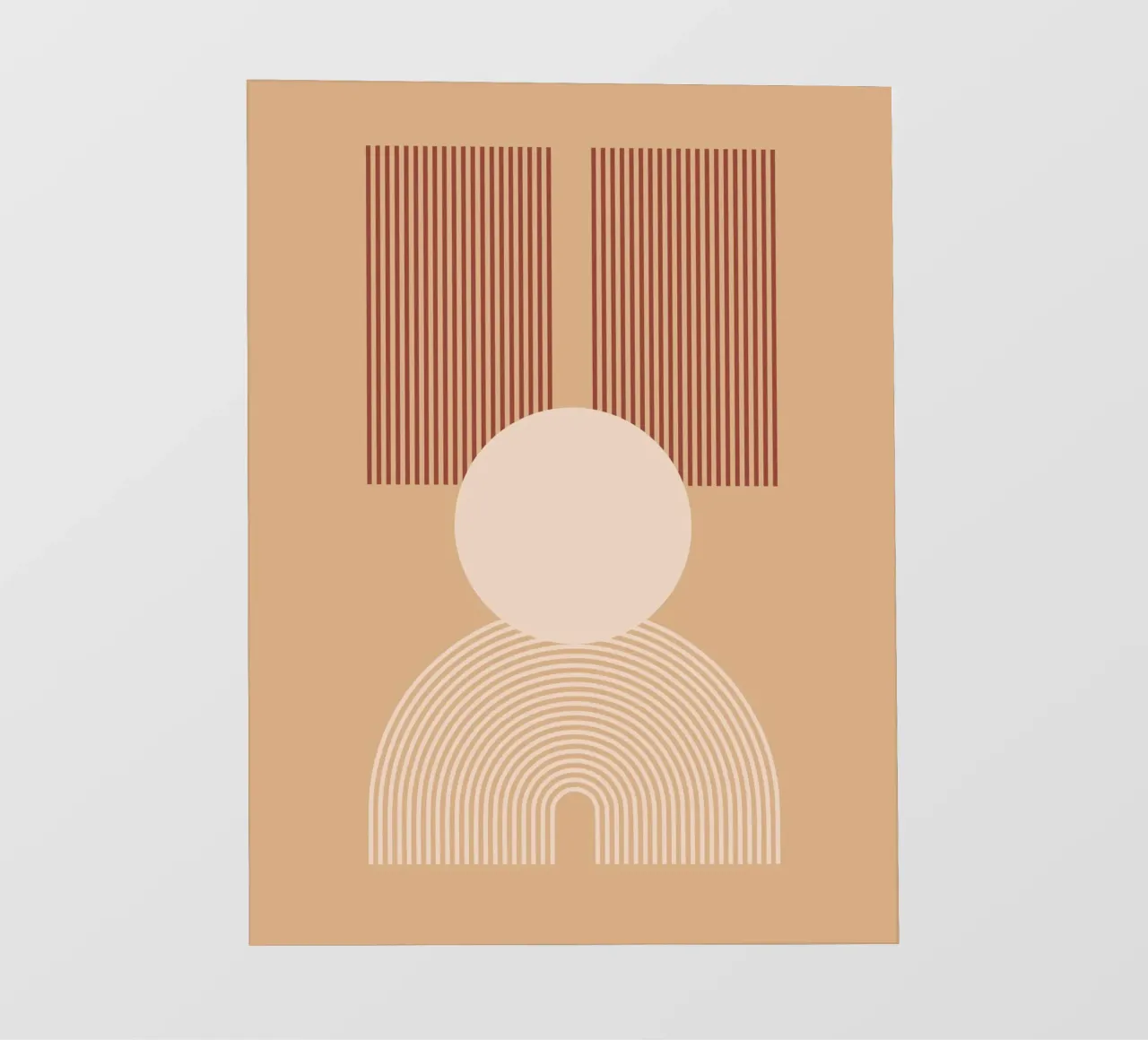 minimal shape circle parallel telo in pvc da Creaton