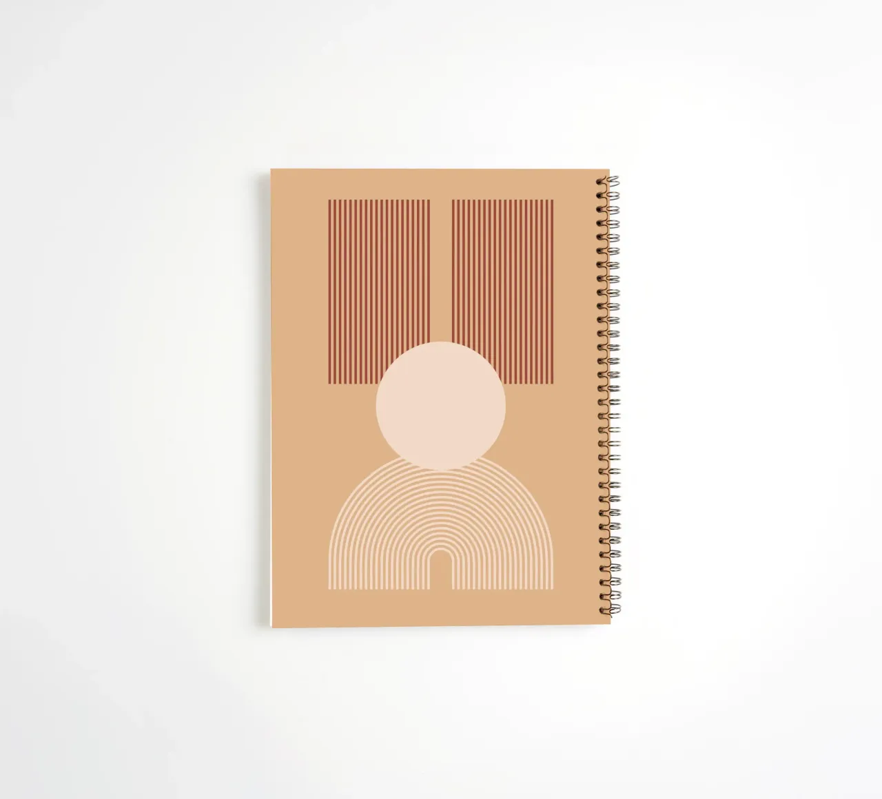 minimal shape circle parallel diario ad anelli da Creaton