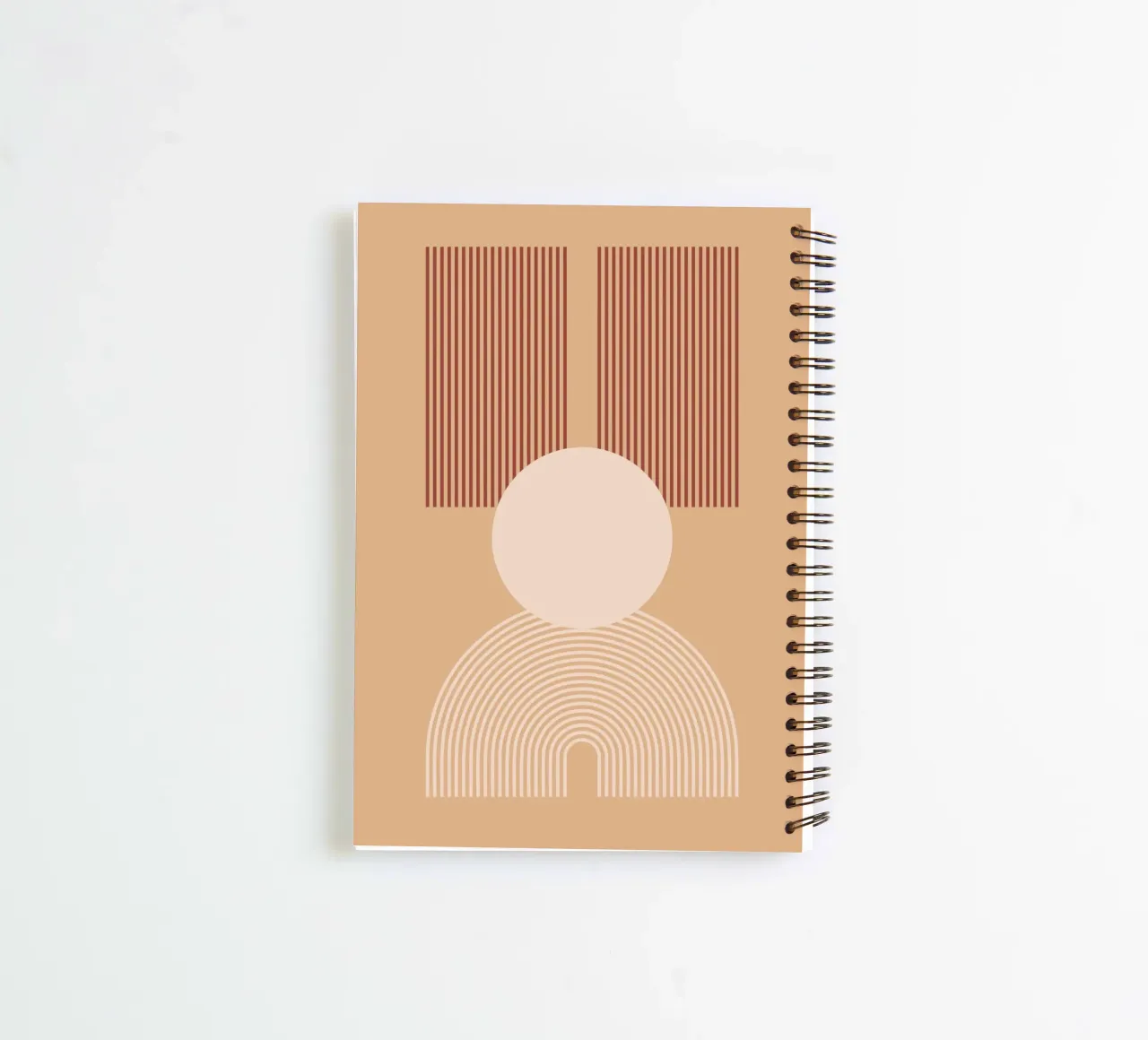 minimal shape circle parallel diario ad anelli da Creaton