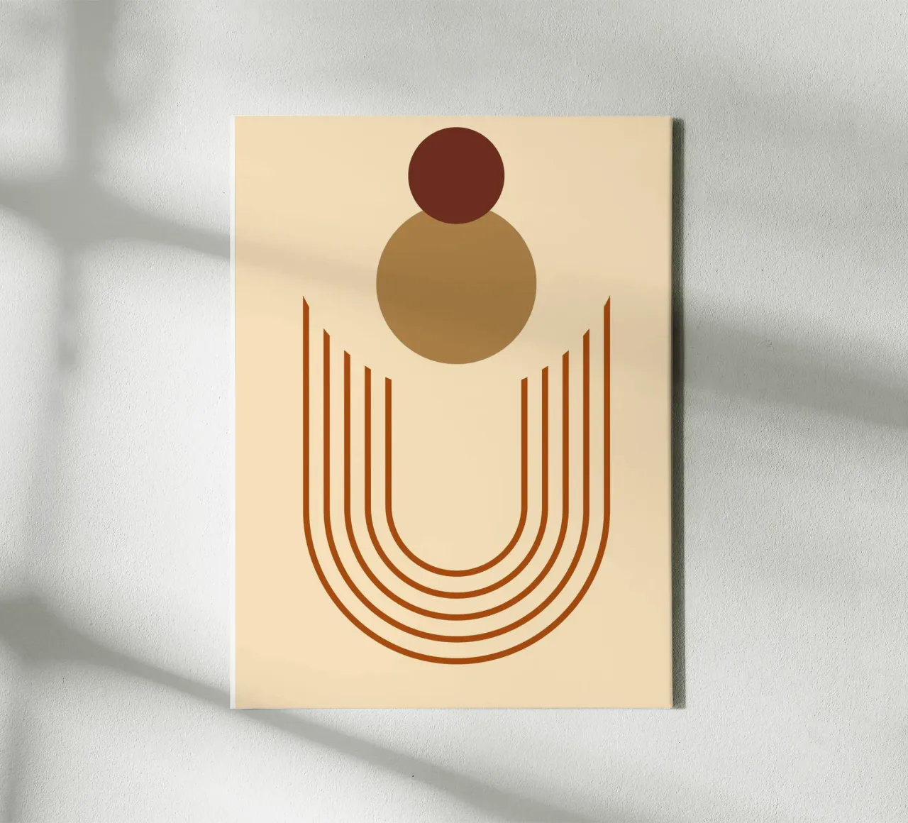 minimal shape 03 canvas with Floater frame by Creaton