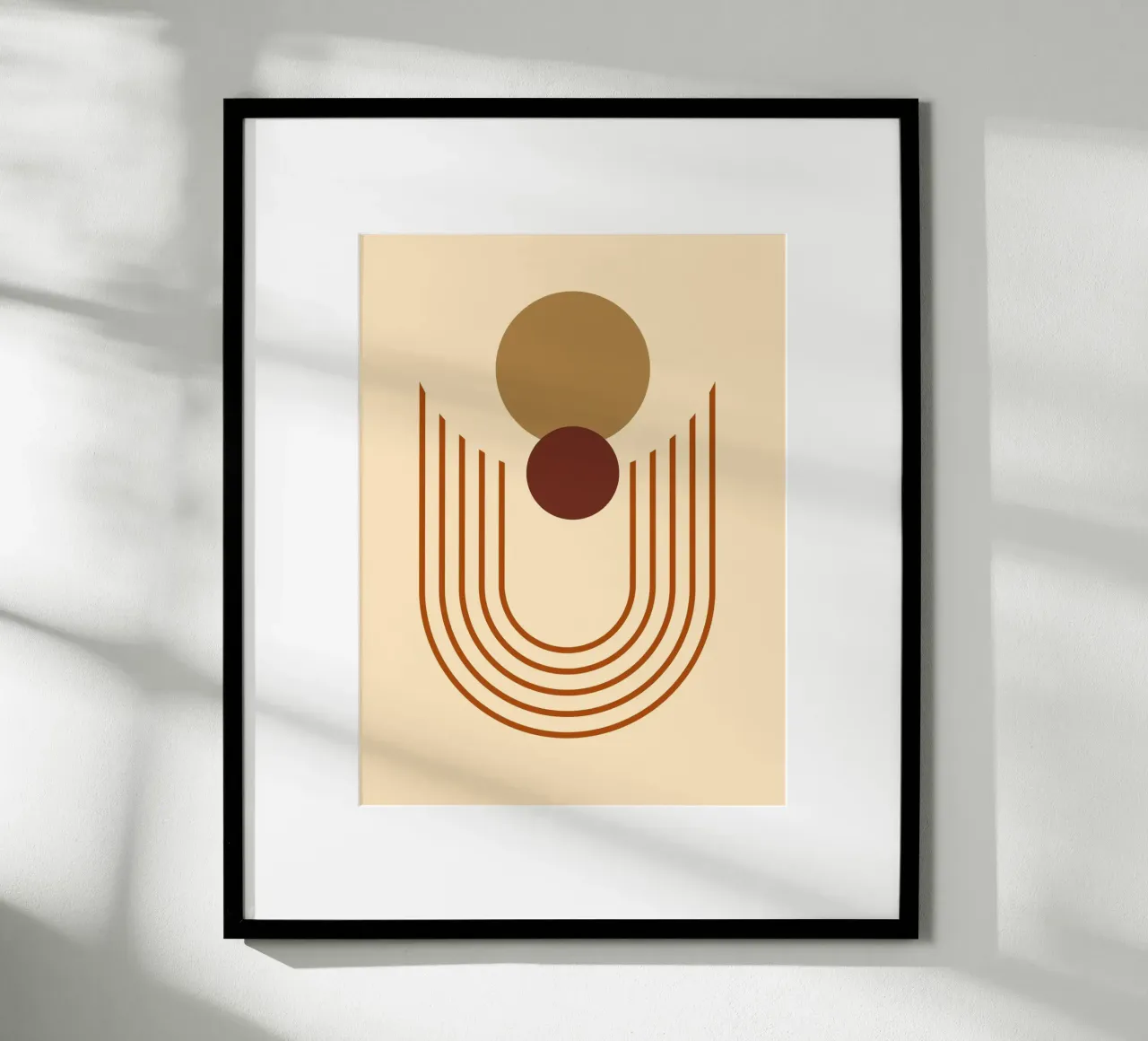 minimal shape 04 poster con telaio in plastica da Creaton