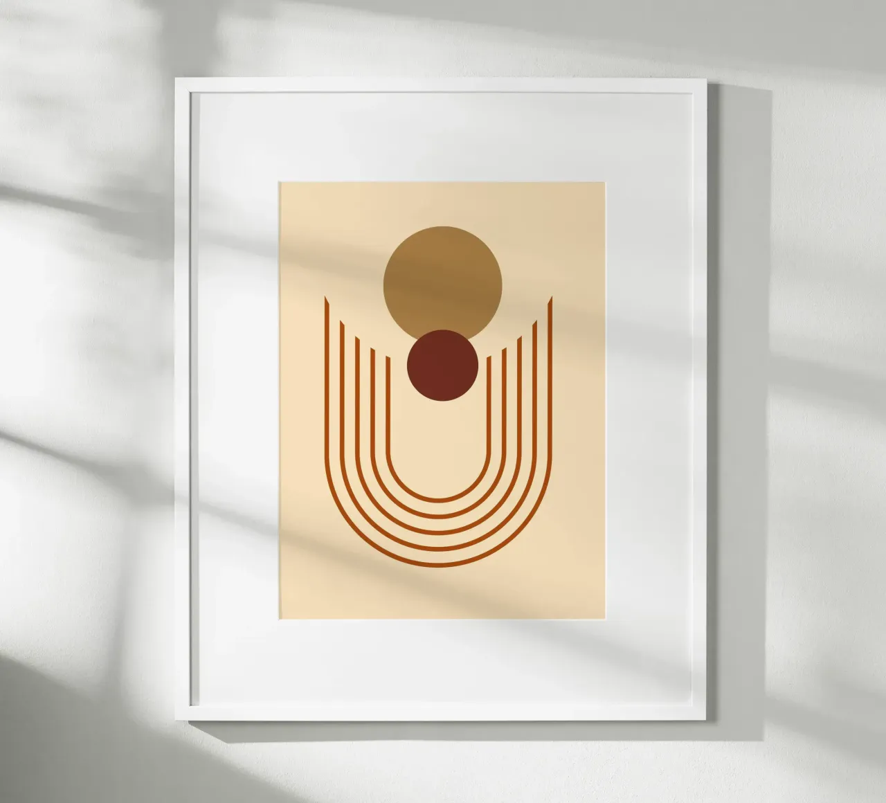 minimal shape 04 poster con telaio in plastica da Creaton