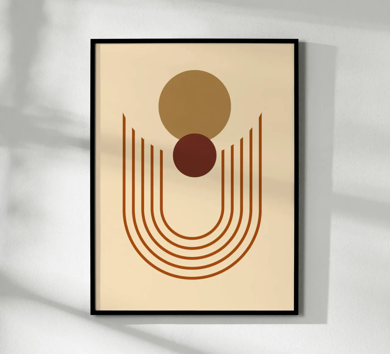 minimal shape 04 poster con telaio in plastica da Creaton