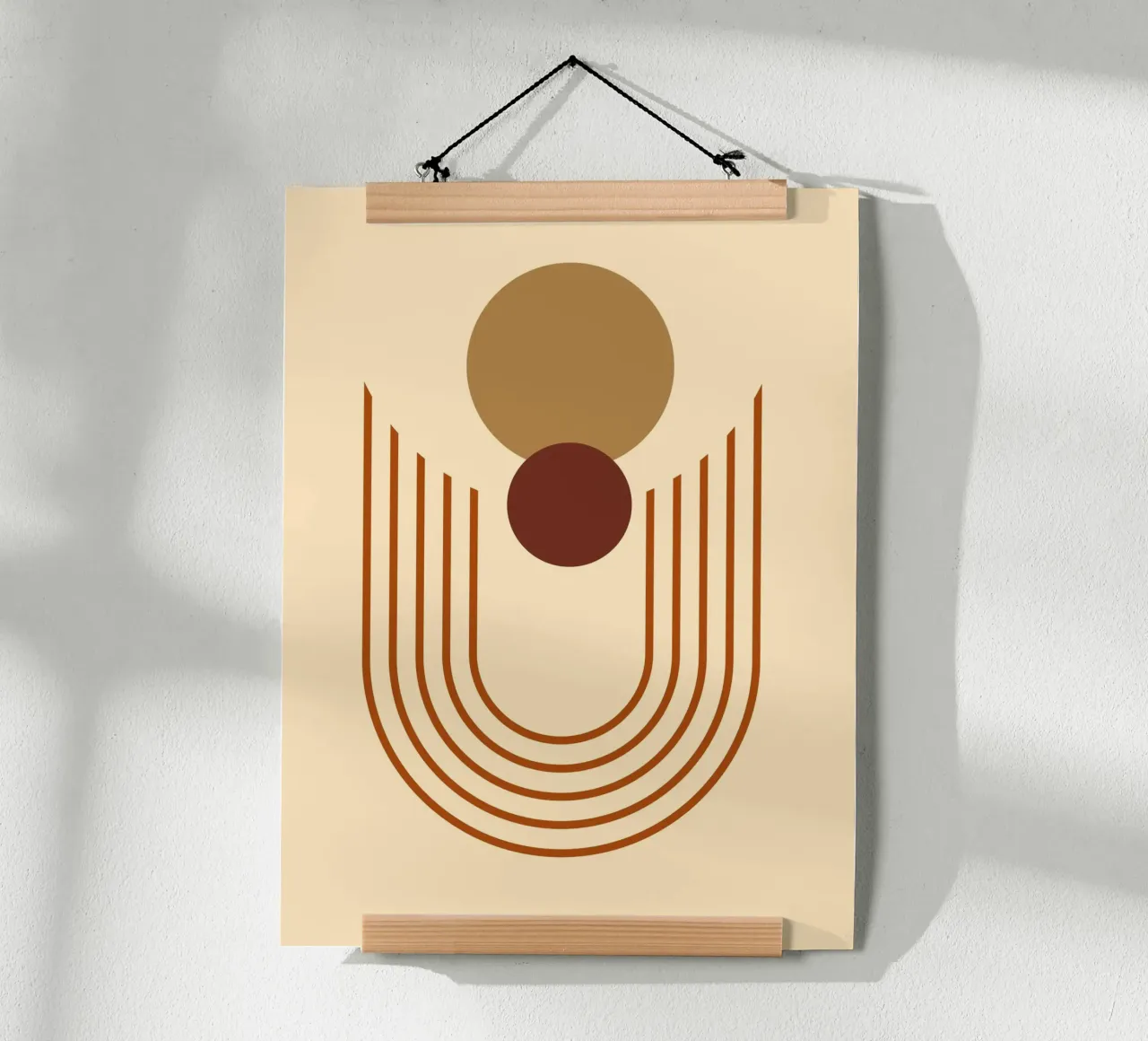minimal shape 04 poster con telaio in plastica da Creaton