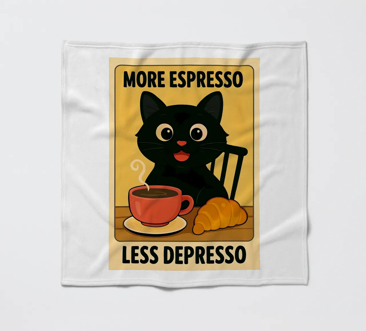 More Espresso Less Depresso coperta in pile da Arjun