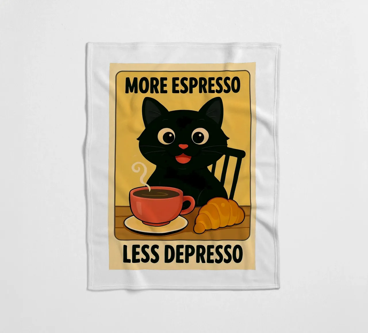 More Espresso Less Depresso coperta in pile da Arjun