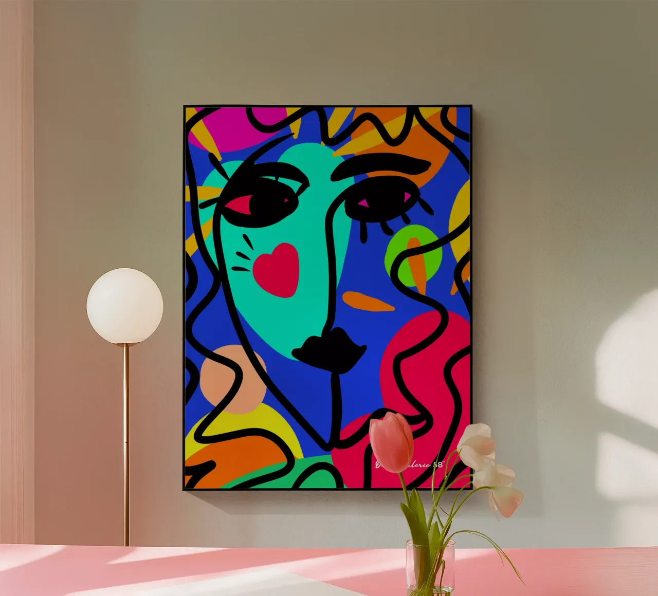 Heart love acrylic glass by Mike Leymi