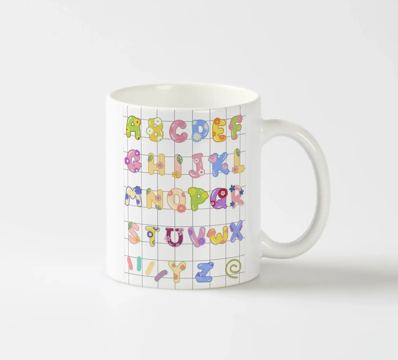 cute alphabet 03 tazza in ceramica da Creaton