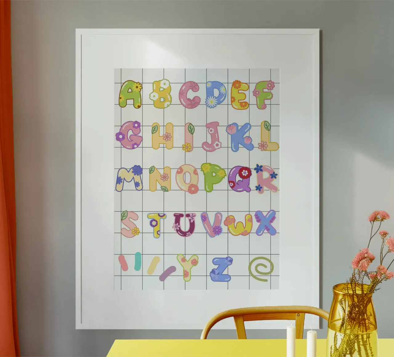 cute alphabet 03 poster da Creaton