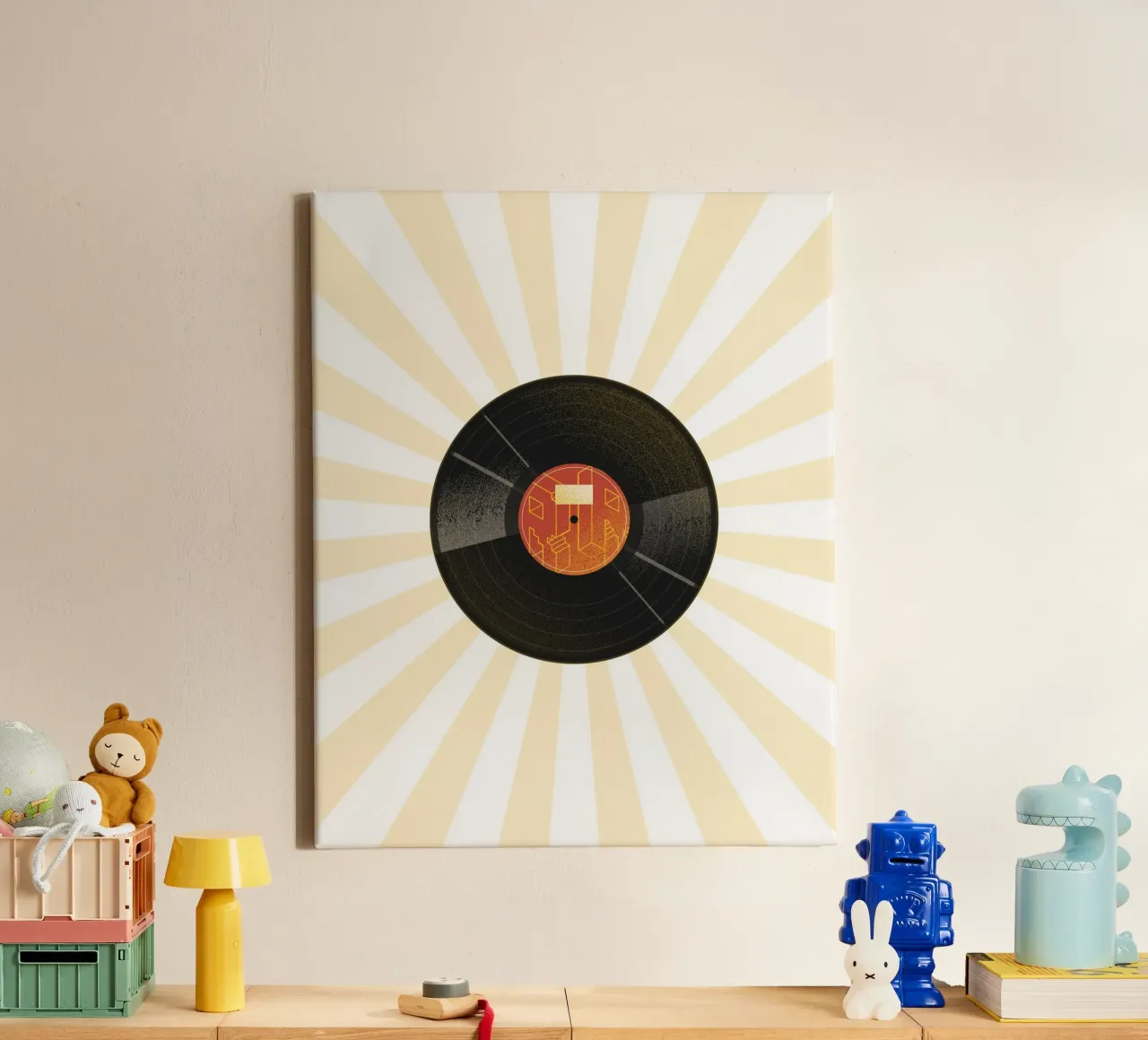 minimal music player canvas met Baklijst van Creaton