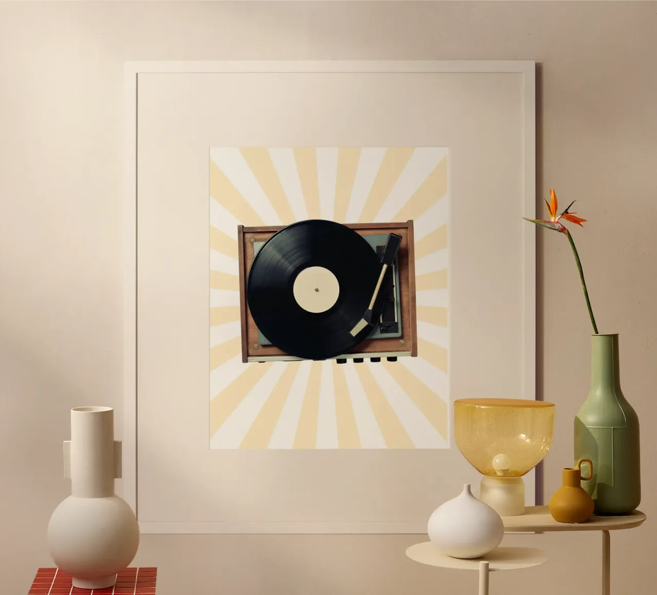 minimal  speaker poster con telaio in legno da Creaton
