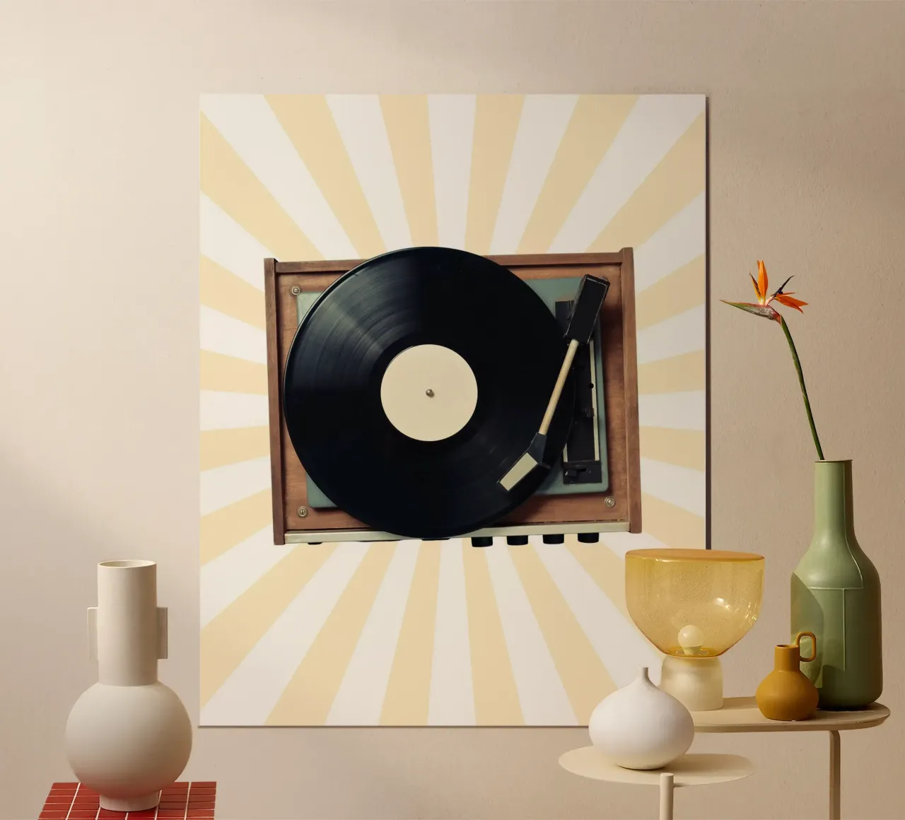 minimal  speaker poster con telaio in legno da Creaton