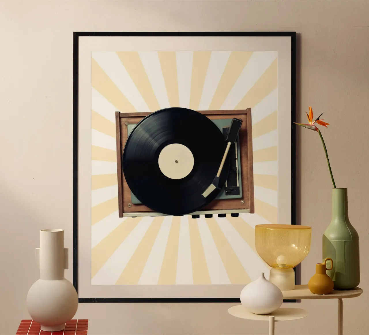 minimal  speaker poster con telaio in legno da Creaton
