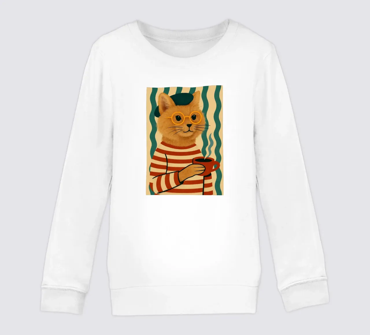 Gatto francese felpa bambino da Arjun