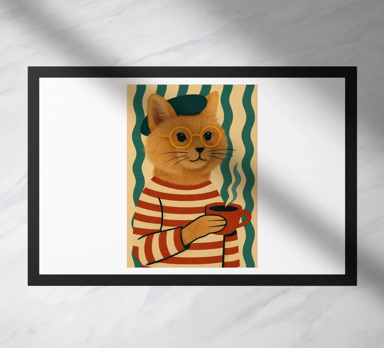 Franse Kat deurmat van Arjun