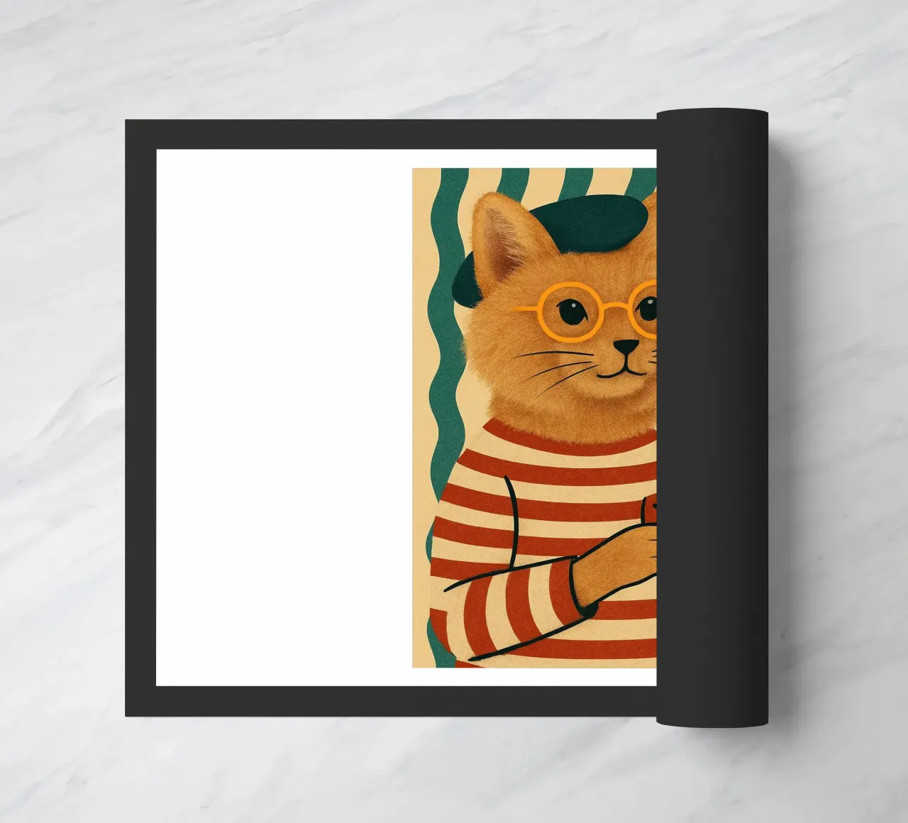 Franse Kat deurmat van Arjun