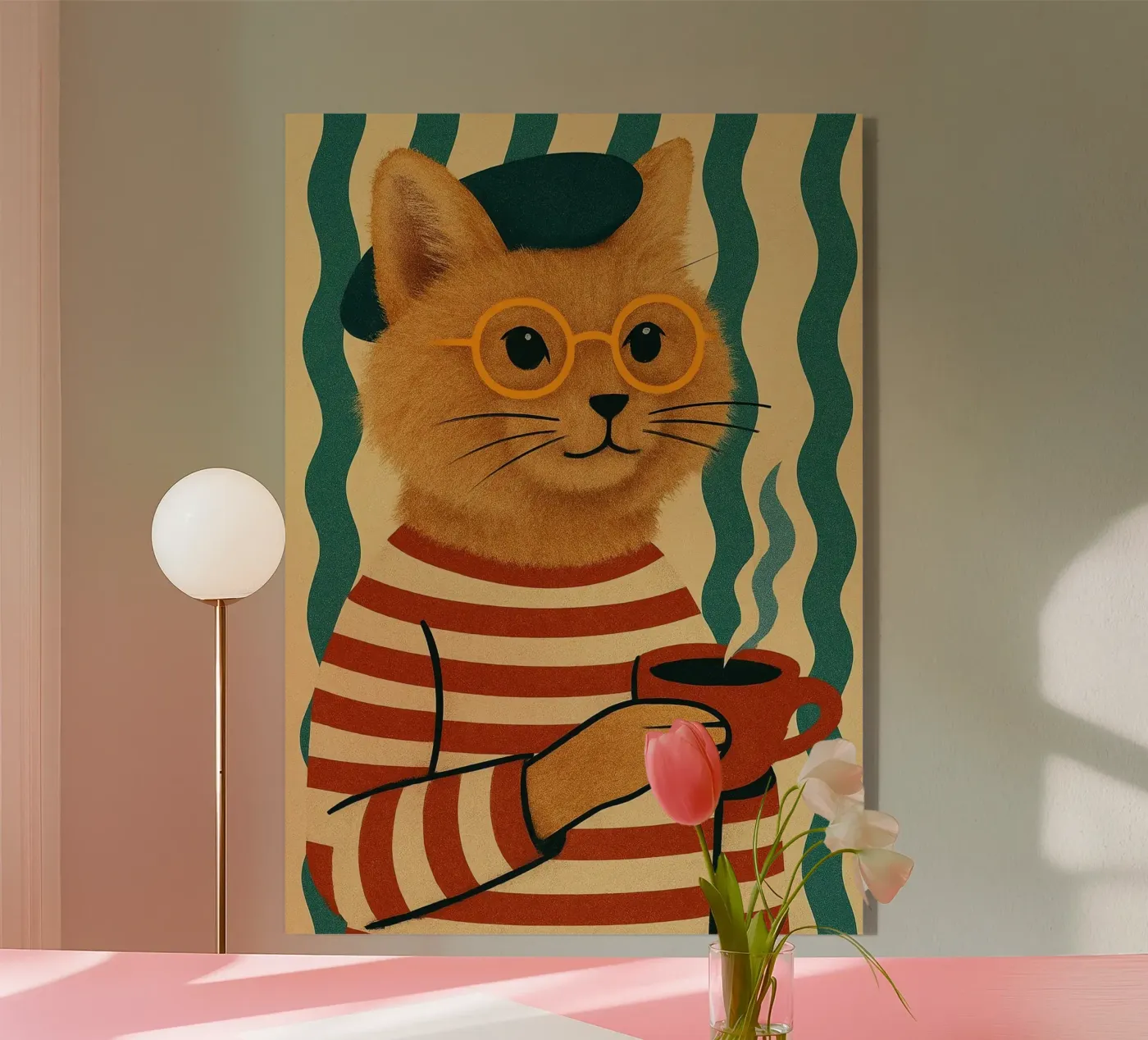 French Cat plexiglass da Arjun