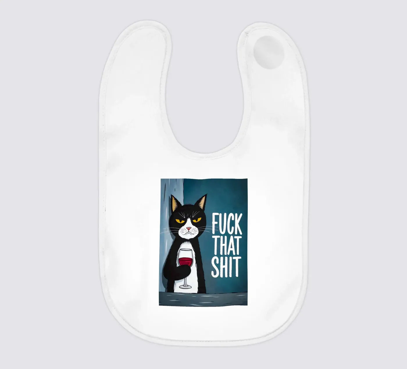 Grumpy Cat Wine Babylätzchen von Arjun