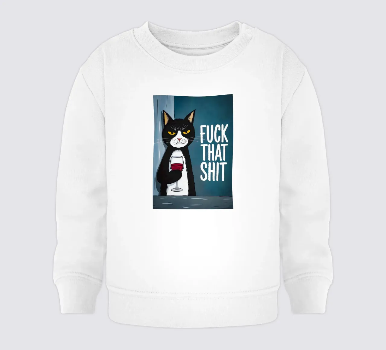 Vino Grumpy Cat sudadera de bebé de Arjun