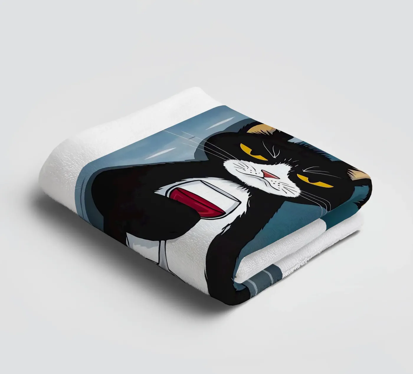 Grumpy Cat Wine towel by Arjun