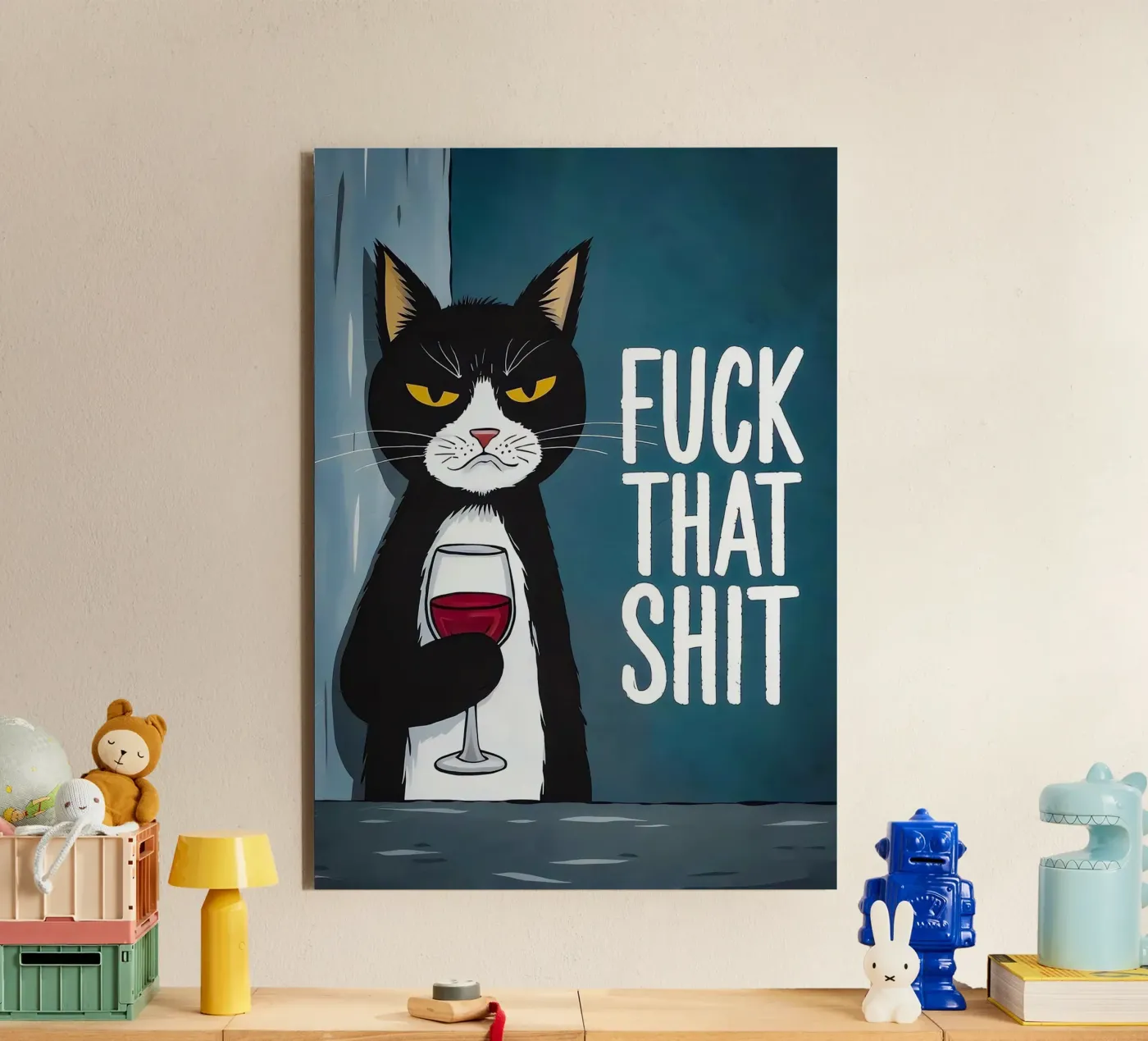 Grumpy Cat Wine forex plate by Arjun