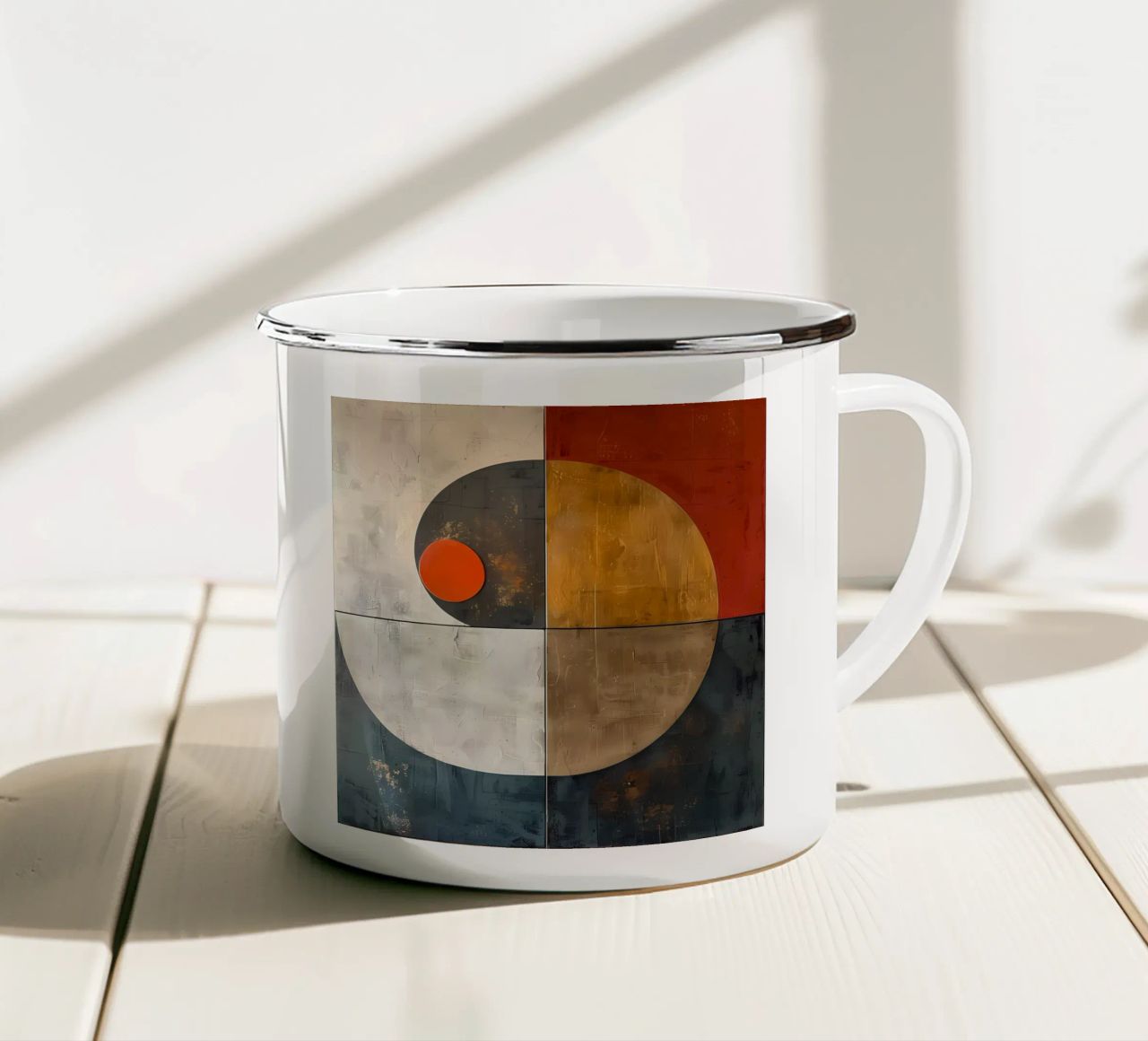 Colori misti astratti boho tazza in smalto da LaylaOzHome