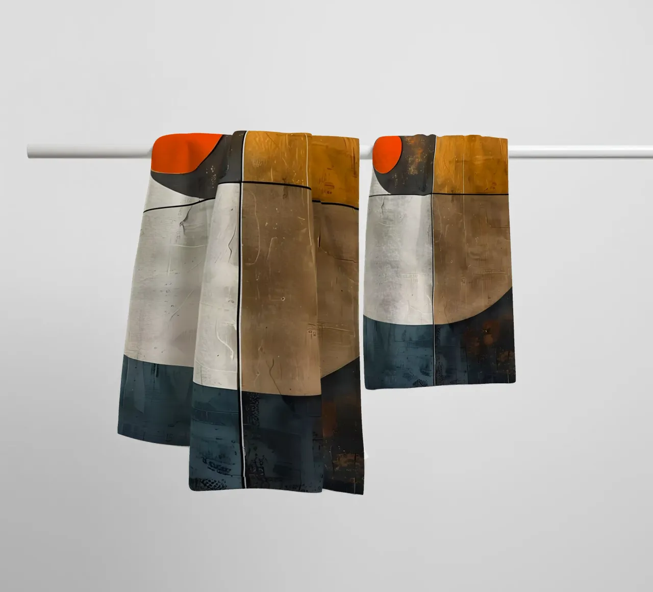 Abstract boho mixed colors towel by LaylaOzHome