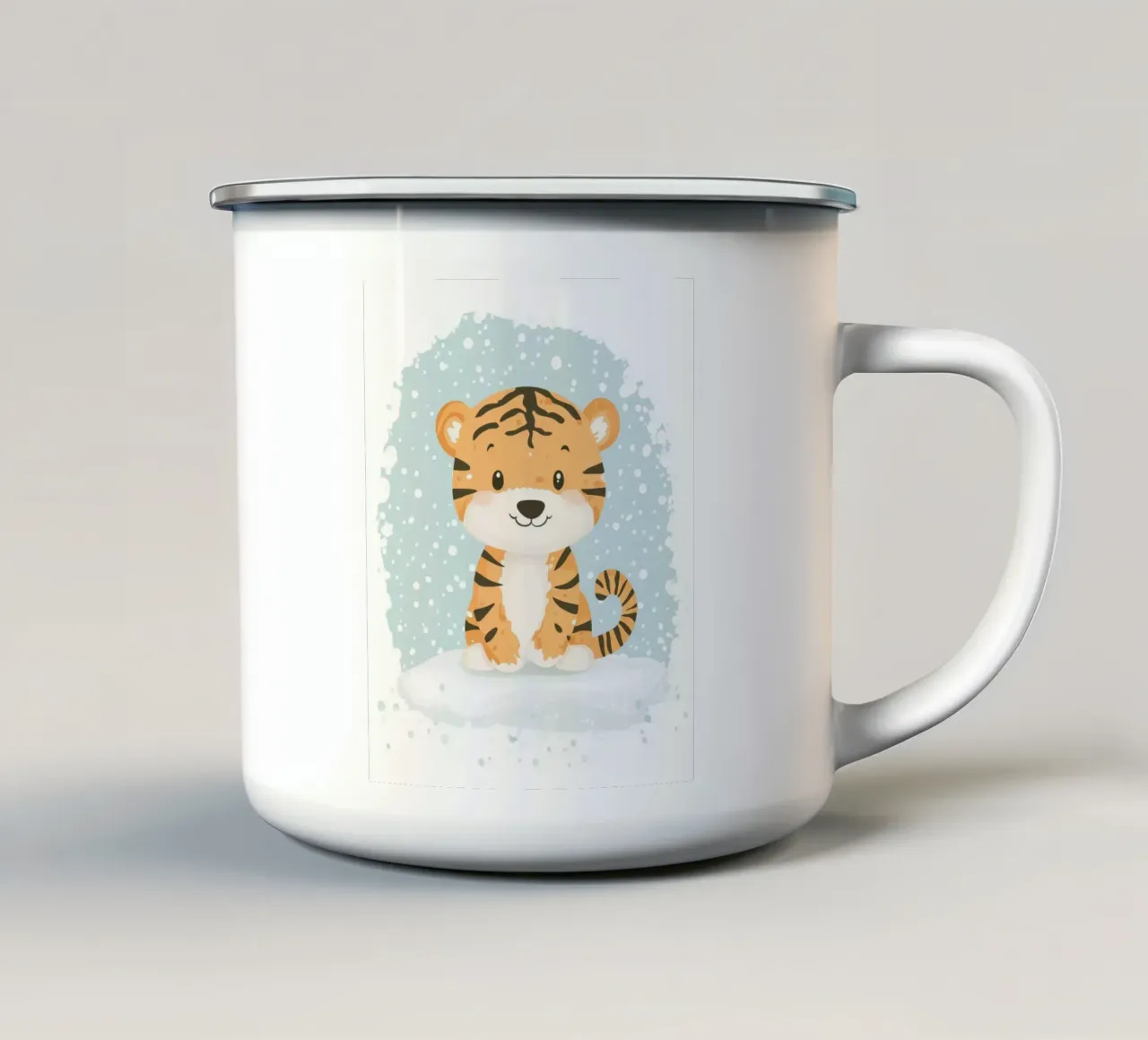 Tigre stravagante tazza in smalto da Happy Littles