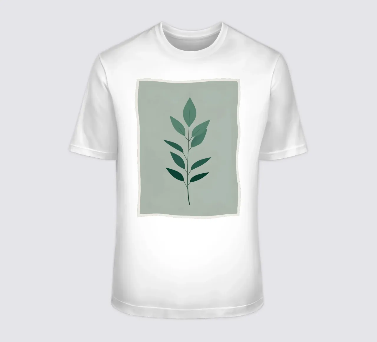 Sagoma di una singola foglia di eucalipto t-shirt da Botanical Gallery