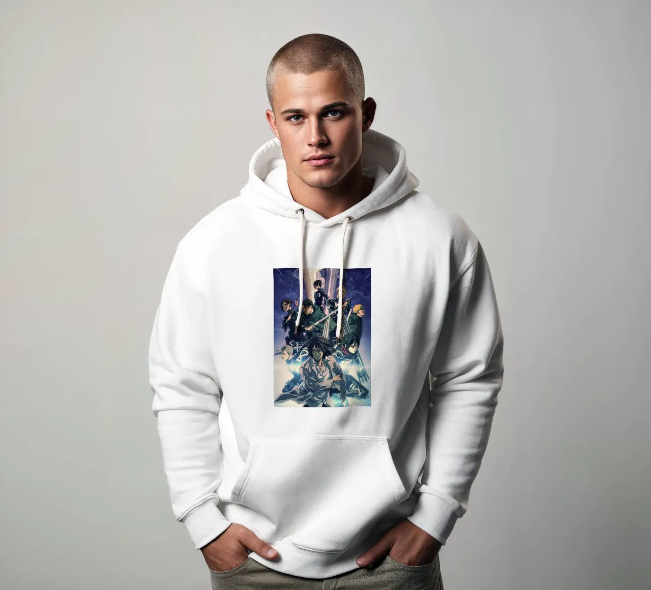 Attack On Titan Anime Classicc felpa con cappuccio da mannys_artt