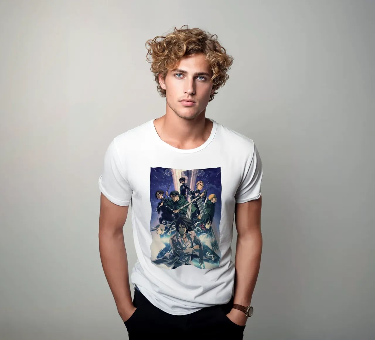 Attack On Titan Anime Classicc t-shirt da mannys_artt