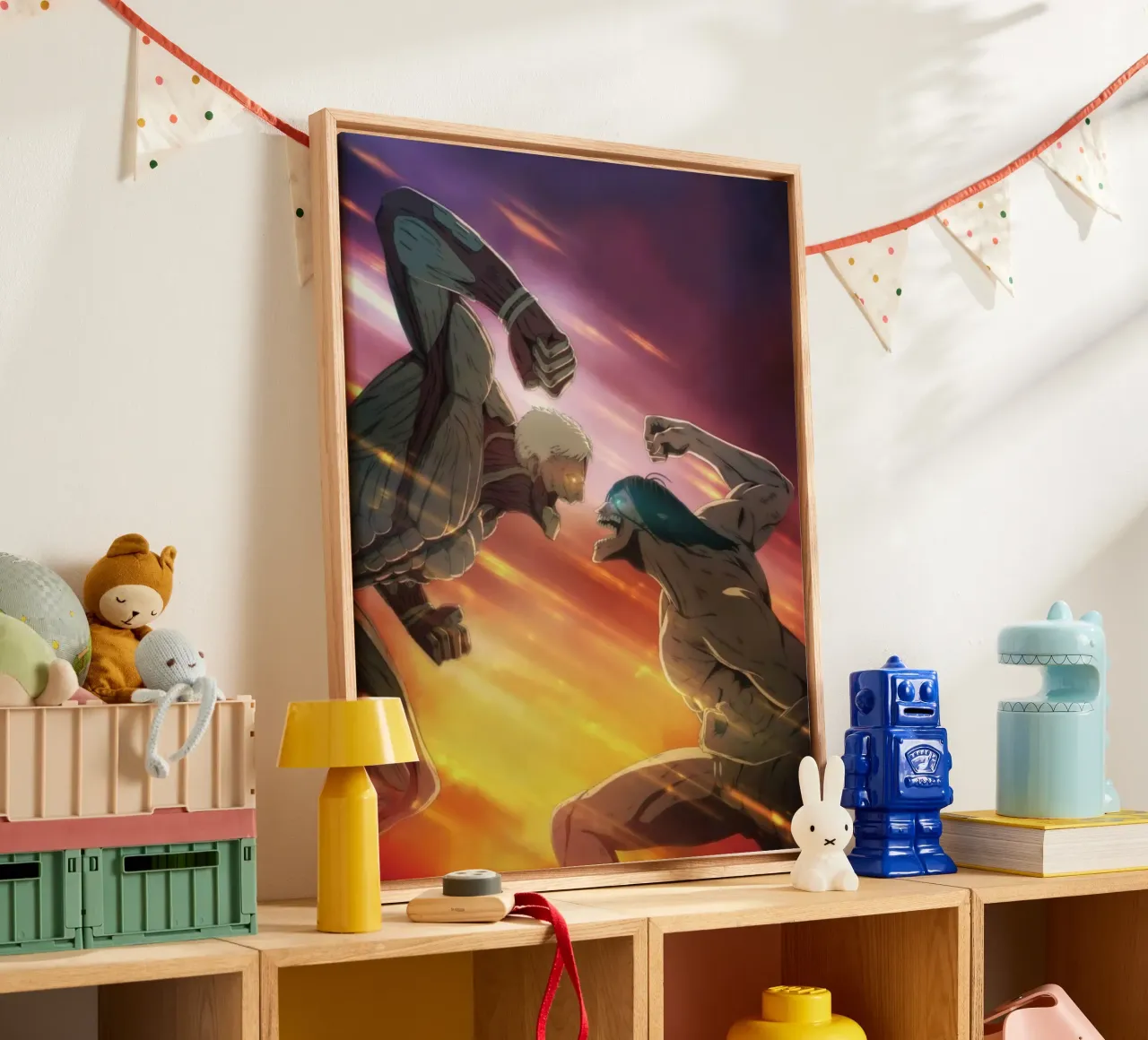 Attack Titan Rival Devil Classic canvas with Floater frame by mannys_artt