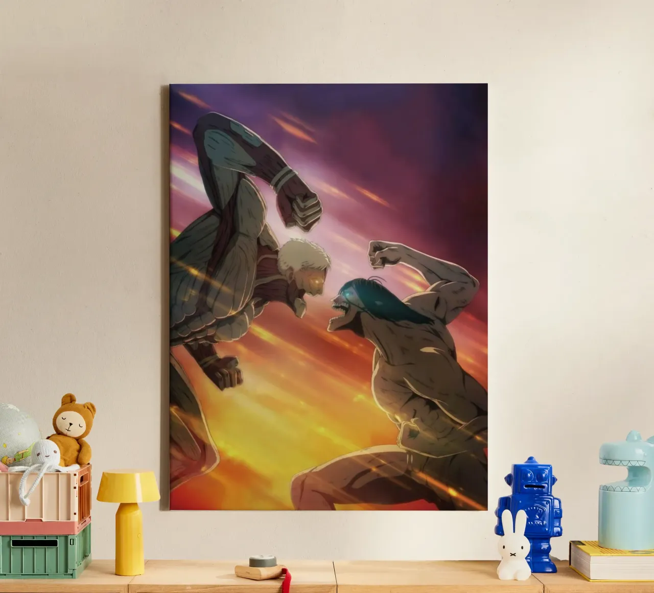Attack Titan Rival Devil Classic canvas with Floater frame by mannys_artt