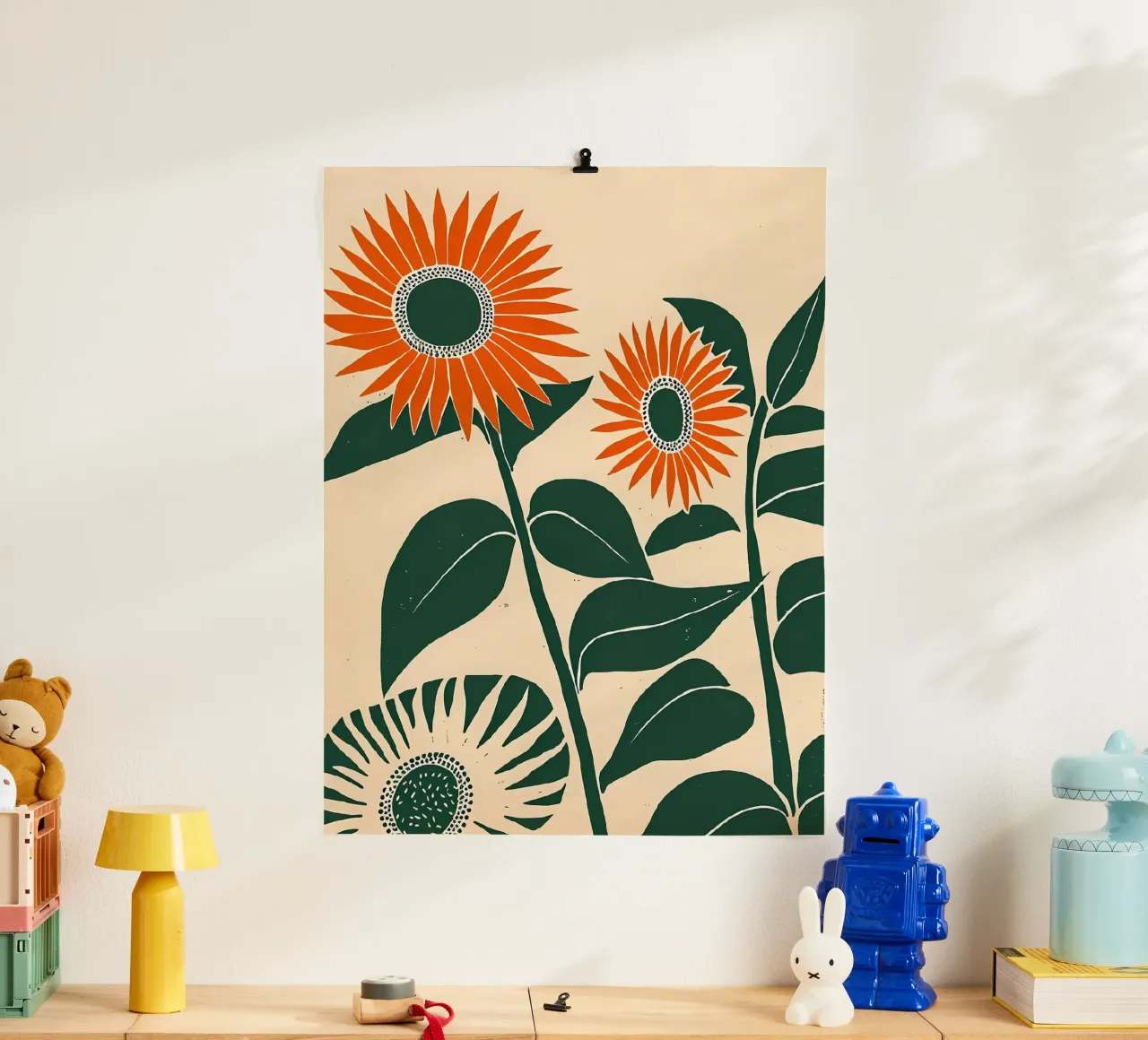 Serenità dei girasoli poster da Jose