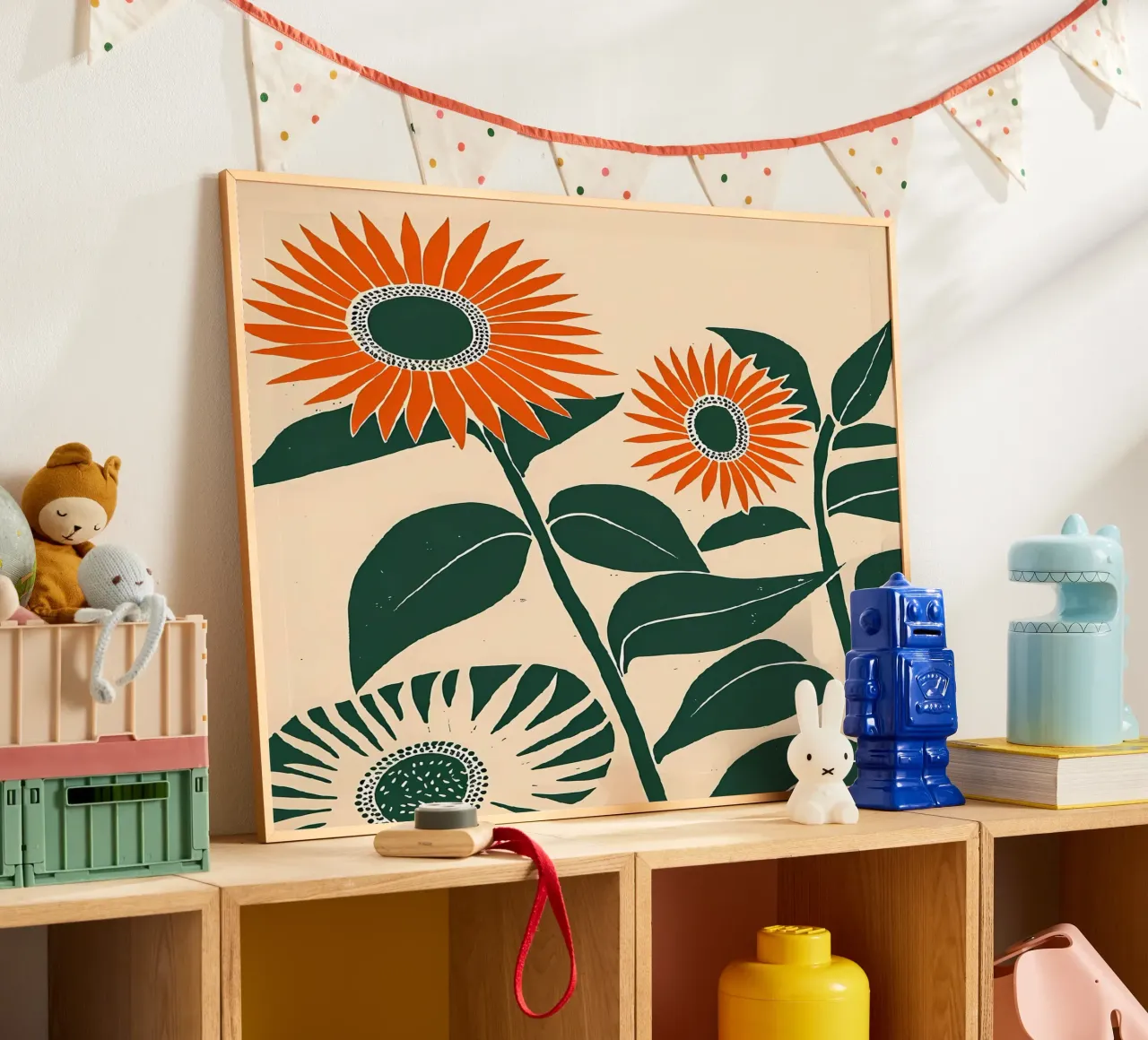 Serenità dei girasoli poster da Jose