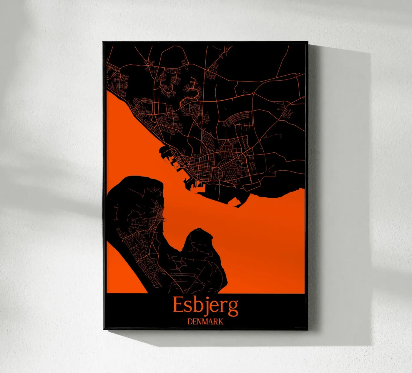 Esbjerg Acryl-Glas von MiMap