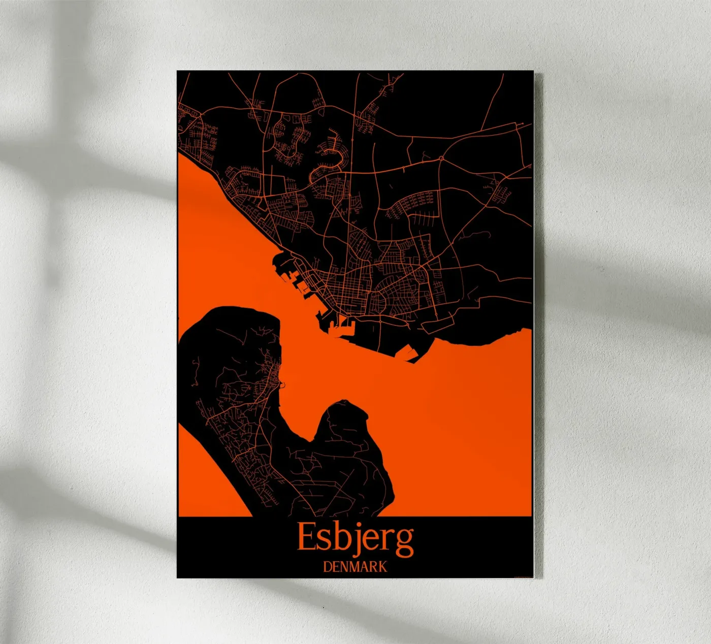 Esbjerg Acryl-Glas von MiMap