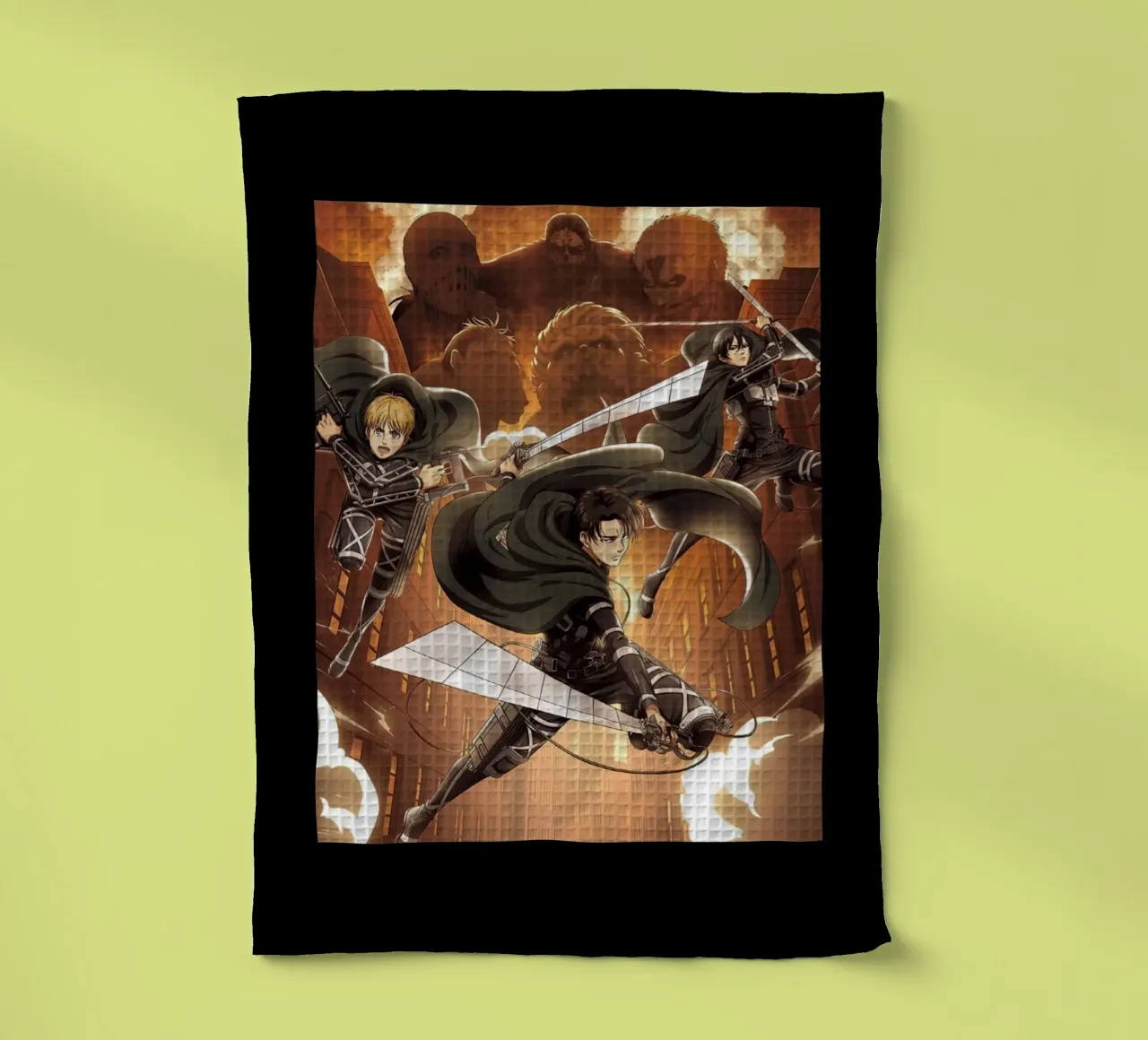 Capitaine Hero Attack Titan Classic torchon de mannys_artt