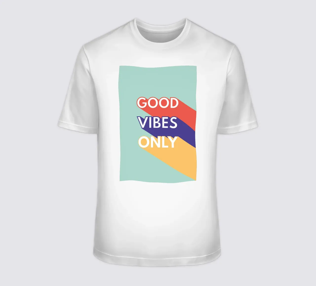 GOOD VIBES ONLY - Retro Pop t-shirt da Typo Designs