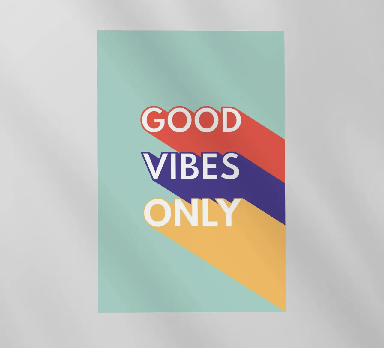 GOOD VIBES ONLY - Retro Pop pellicola backlit da Typo Designs