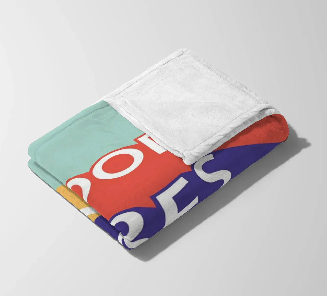 GOOD VIBES ONLY - Retro Pop Fleecedecke von Typo Designs
