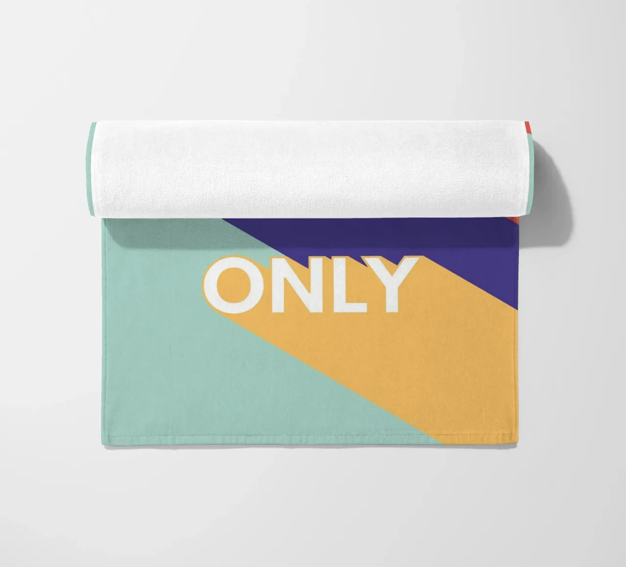 GOOD VIBES ONLY - Retro Pop serviette de plage de Typo Designs