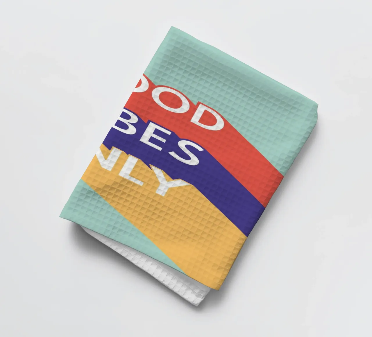 GOOD VIBES ONLY - Retro Pop canovaccio da cucina da Typo Designs