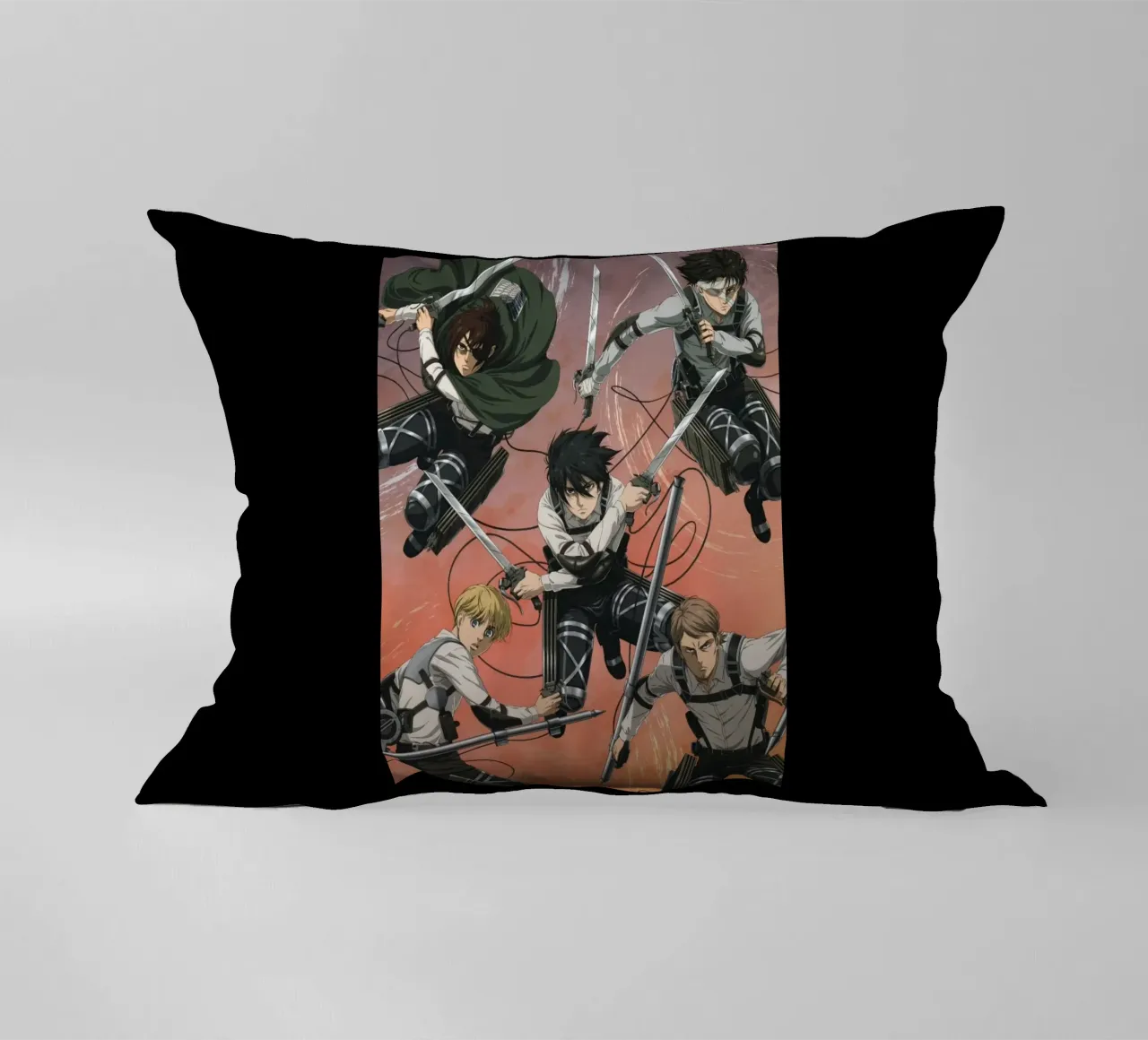 Armin Arlert e gli amici di Attack Titan Essential cuscino da mannys_artt