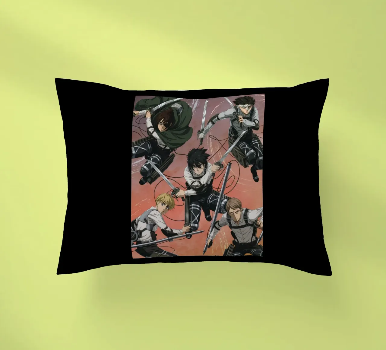 Armin Arlert e gli amici di Attack Titan Essential cuscino da mannys_artt