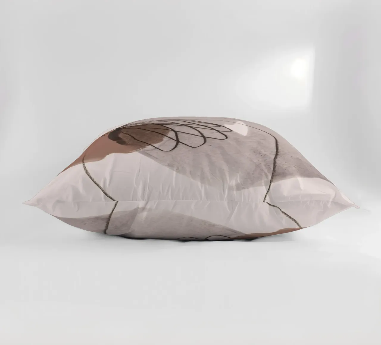 line and shape abstract 3 cuscino da IRIS LEHNHARDT FINE ART