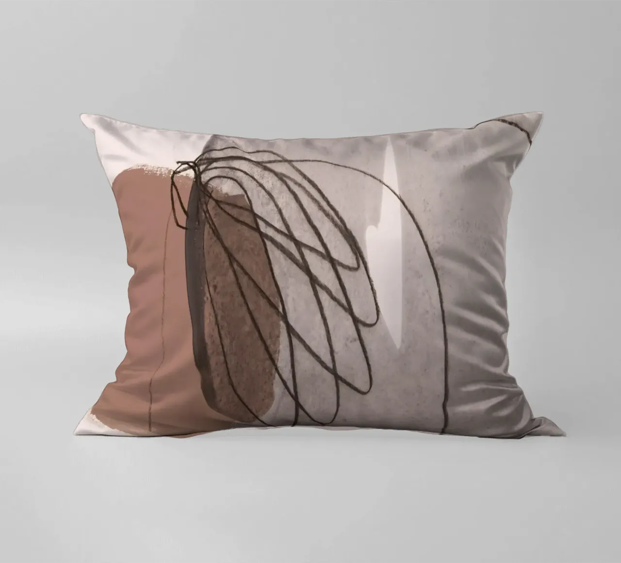 line and shape abstract 3 cuscino da IRIS LEHNHARDT FINE ART