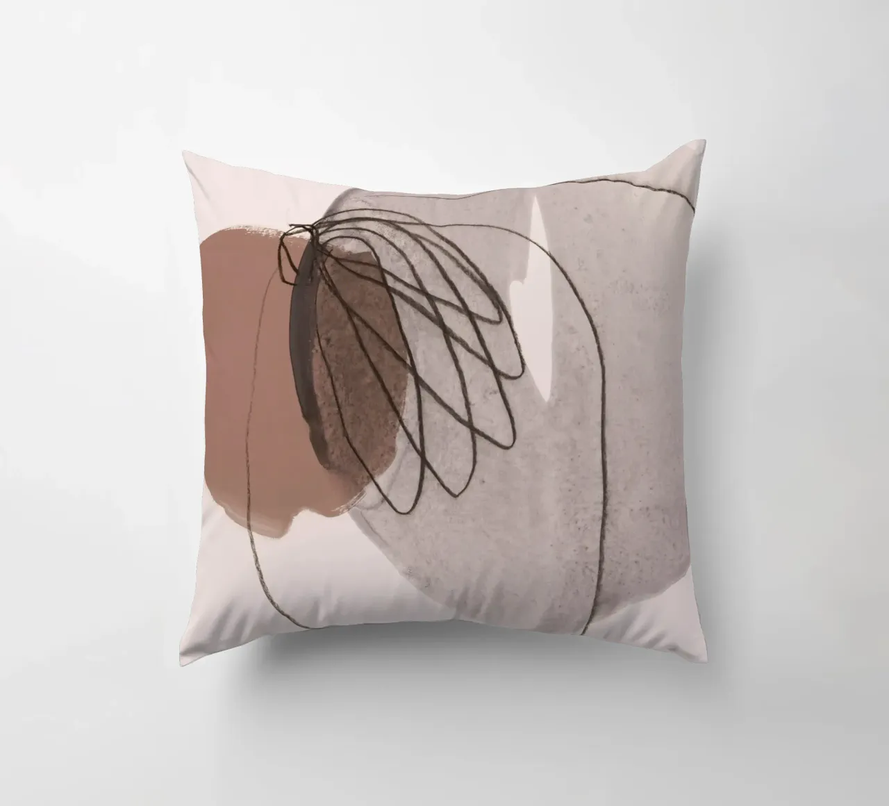 line and shape abstract 3 cuscino da IRIS LEHNHARDT FINE ART