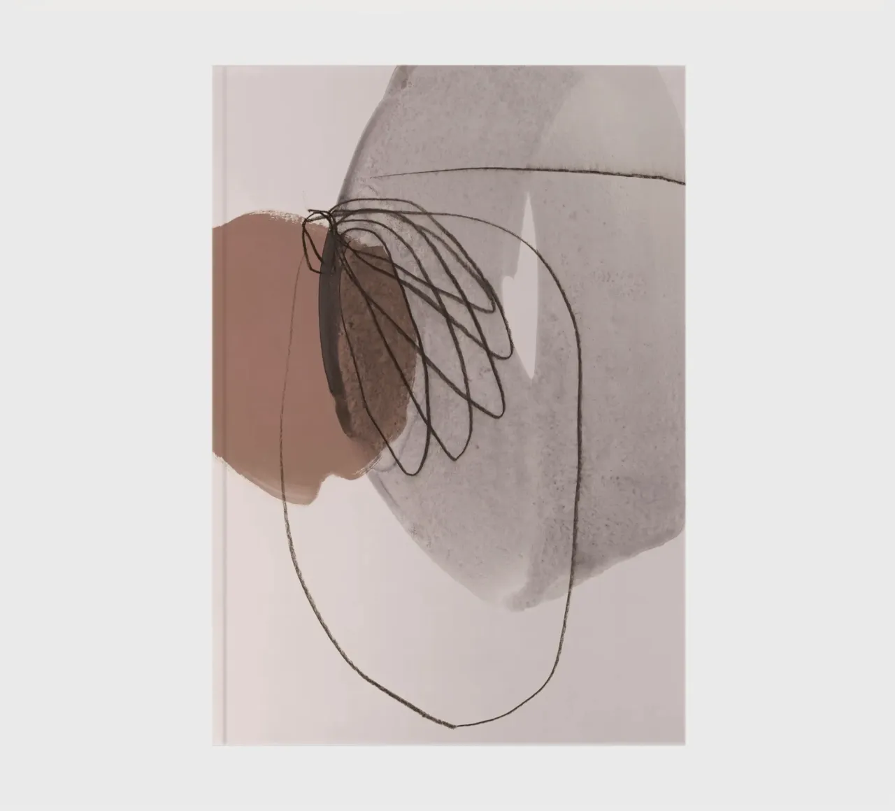 line and shape abstract 3 notebook by IRIS LEHNHARDT FINE ART