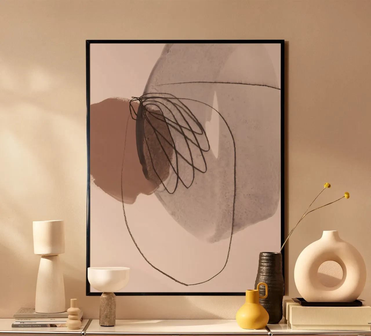 line and shape abstract 3 Poster von IRIS LEHNHARDT FINE ART